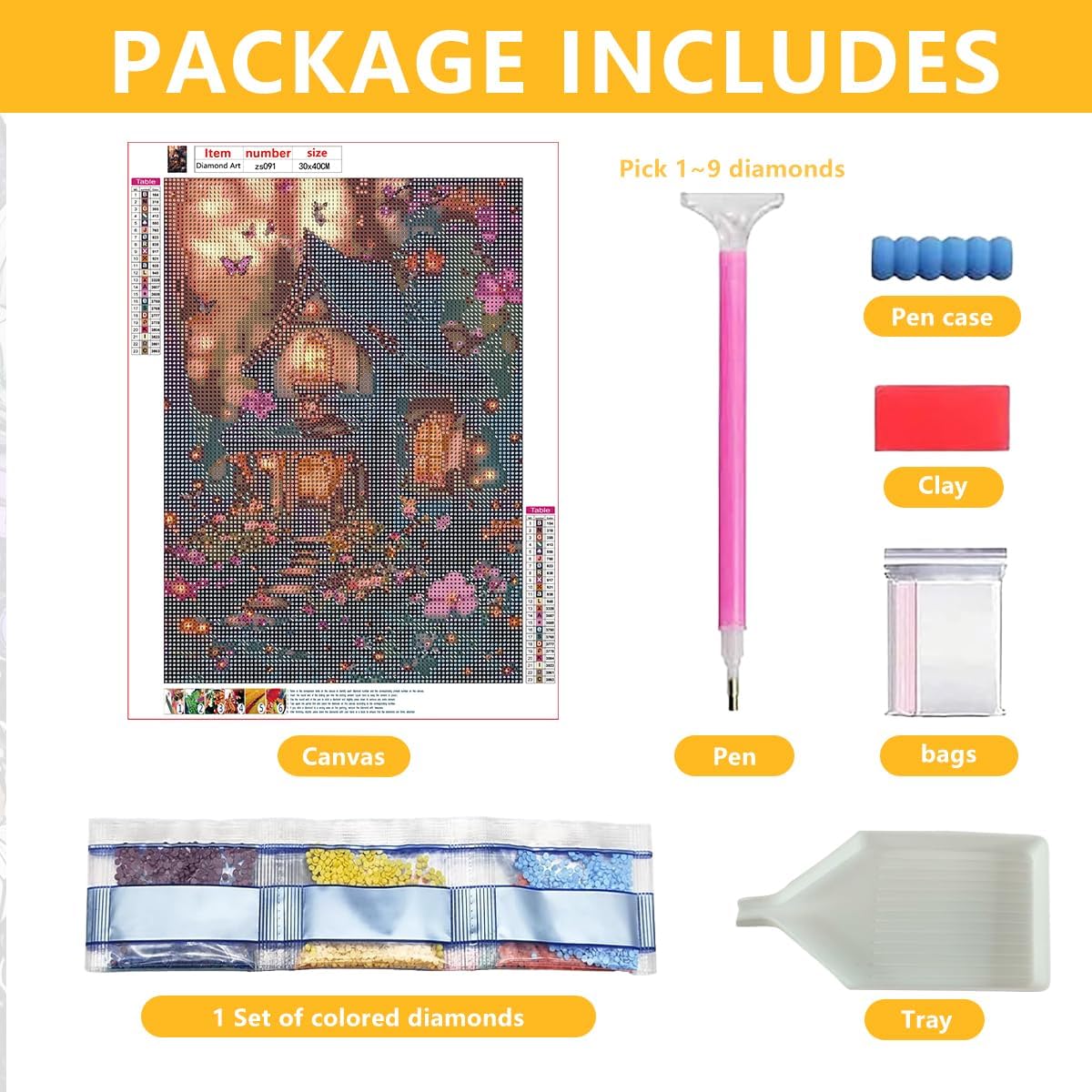Purilite Select Diamond Painting Kit for Adults