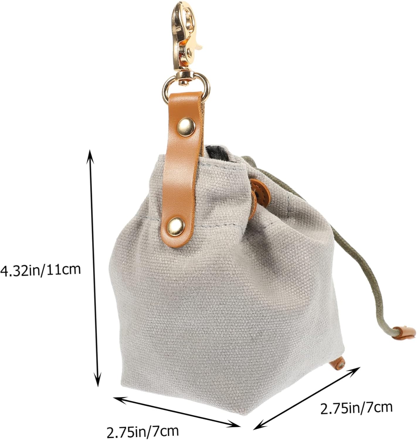 MINAOLULUS Dog Training Treat Pouch Portable Canvas Snack Holder for Outdoor Adventures for Treats Keys and
