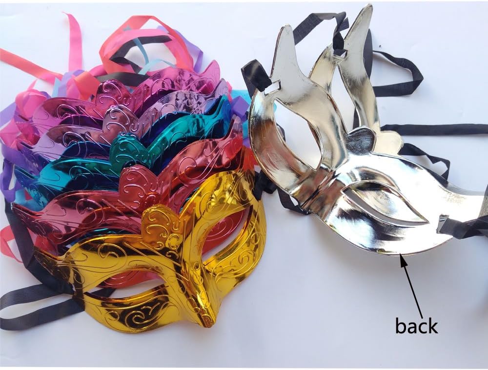 Arlai Halloween Party Half face Mask, Patriotic Carnival Decoration, Pack of 12