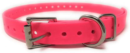 Sparky PetCo Compatible 3/4" Waterproof Biothane Replacement Roller Buckle Dog Collar E Collar Garmin SportDogs (Blue)