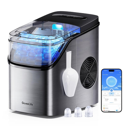 Smart Countertop Ice Maker | Wi-Fi App Control, 3 Ice Sizes & Self-Cleaning