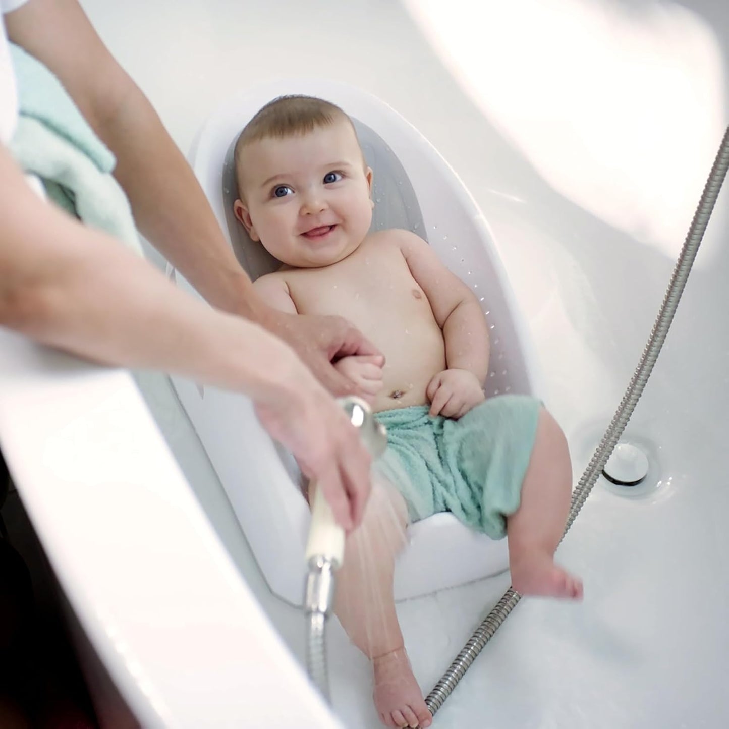 Ingenuity: ity by Ingenuity Easy Rinse Bather, 0-6 Months, Up to 20 lbs