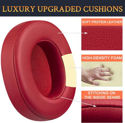 SOULWIT Replacement Earpads for Skullcandy Hesh 3/ANC/Evo & Crusher Wireless/ANC/Evo & Venue ANC Over-Ear Headphones, Ear Pads Cushions with Noise Isolation Foam - Hesh3 PL Black