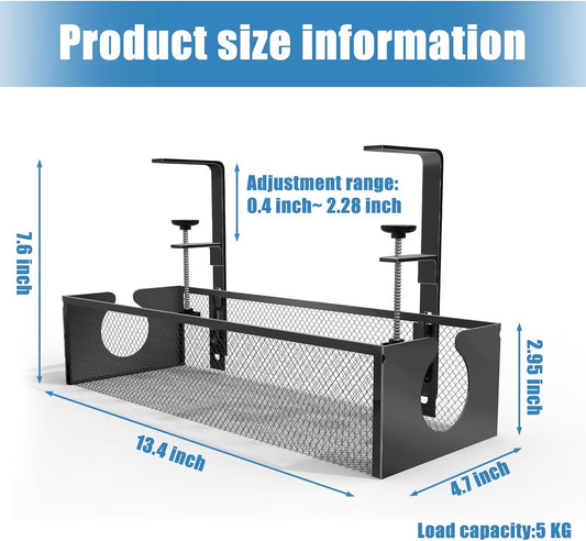 Purilite Select Under Desk Cable Management Tray