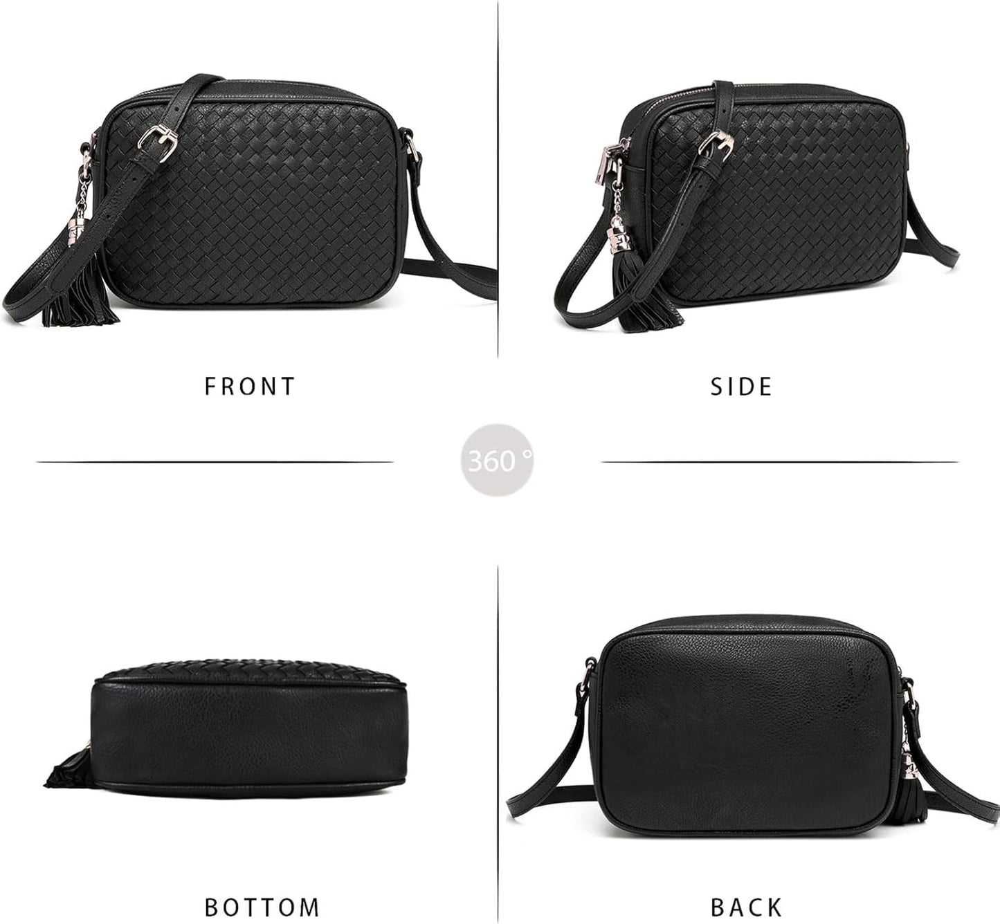 Crossbody Bags for Women Small Over the Shoulder Saddle Purses and Boho Cross body Handbags,Vegan Leather