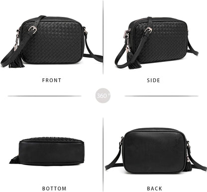 Crossbody Bags for Women Small Over the Shoulder Saddle Purses and Boho Cross body Handbags,Vegan Leather