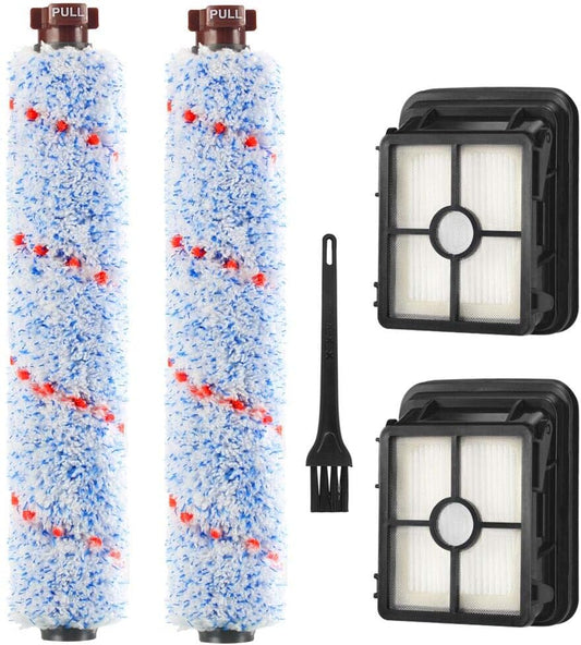 1868 Brush Roll and 1866 Vacuum Filter Replacement Kit Compatible with Bissell CrossWave, Replaces Part # 1608683, 160-8683, 1608684