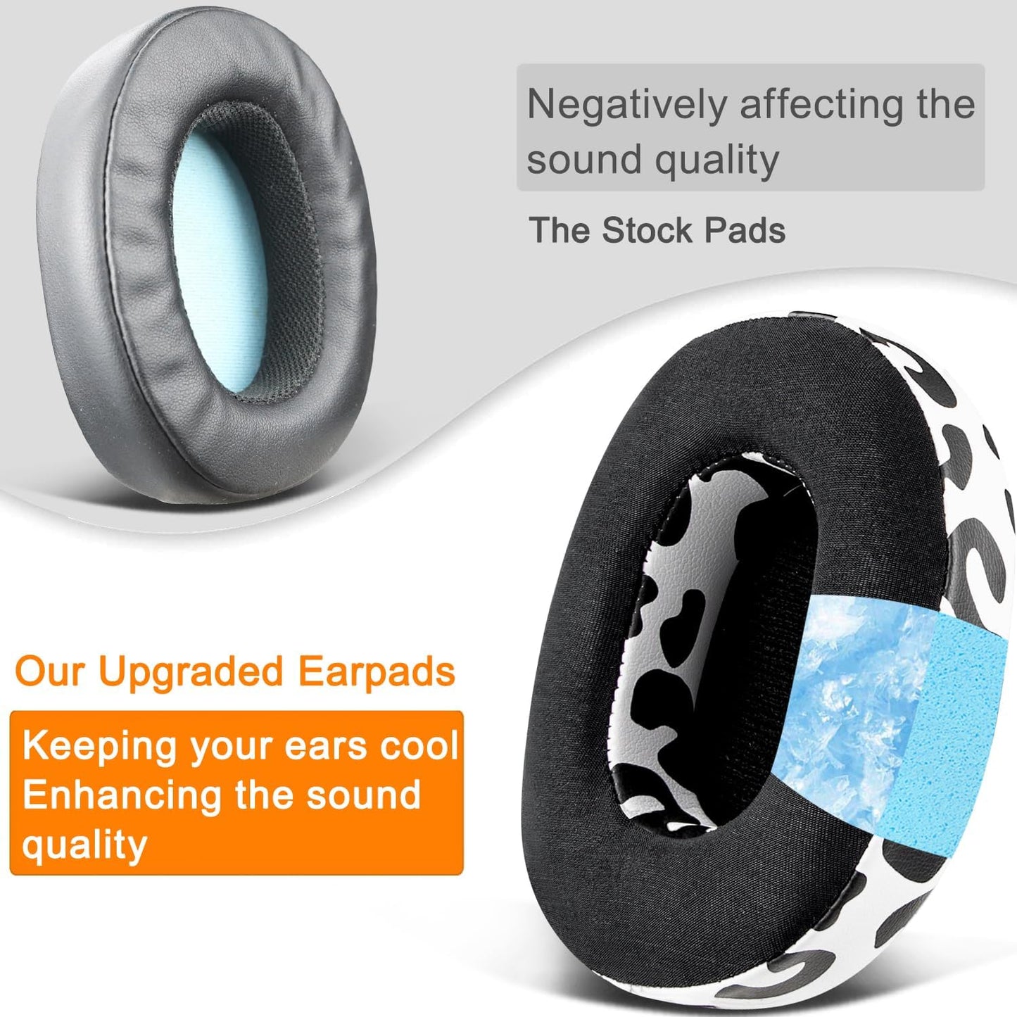 SOULWIT Replacement Earpads for Skullcandy Hesh 3/ANC/Evo & Crusher Wireless/ANC/Evo & Venue ANC Over-Ear Headphones, Ear Pads Cushions with Noise Isolation Foam - Hesh3 PL Black