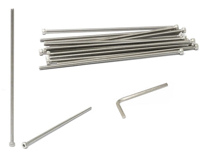 iexcell 25 Pcs M6 x 20mm Thread Pitch 1 mm Stainless Steel 304 Hex Socket Head Cap Screws Bolts Kit