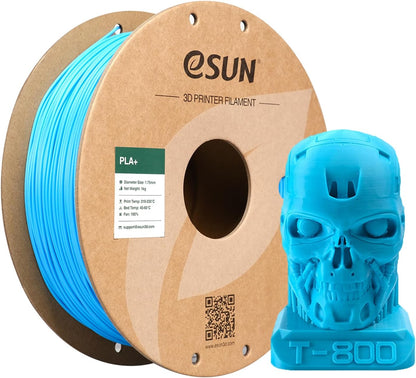 eSUN PLA Plus Filament 1.75mm, PLA Pro PLA+ 3D Printer Filament, Dimensional Accuracy +/- 0.03mm, 2.2 LBS (1KG) Spool 3D Printing Consumables for Most FDM 3D Printers, Black