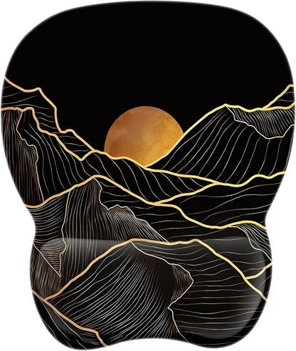 Ergonomic Mouse Pad with Wrist Support | Memory Foam Mousepad for Office and Gaming | Non-Slip Base Computer Mouse Pad | Smooth Tracking Desk Accessory | Comfortable Wrist Rest Mouse Pad - PuriLite