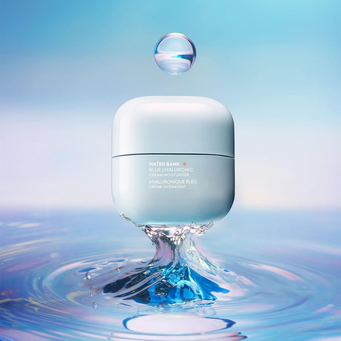 LANEIGE Water Bank Blue Hyaluronic Cream Moisturizer: Hydrating Korean Face Cream with Squalane & Ceramide for Skin Barrier Support, Dermatologist-Tested