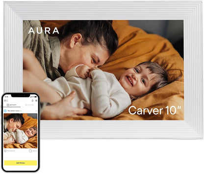 Aura Aspen 12" Digital Photo Frame - Black with Paper Mat