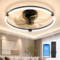 20 Inch Fandelier Ceiling Fan with Lights and Remote Black
