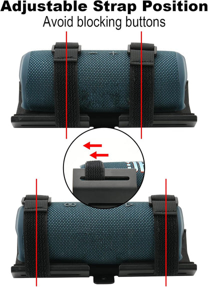 TXEsign Portable Speaker Mount for Jet Ski/Snowmobile/Boat/Sea-Doo, Speaker Bracket Metal Speaker Mount Holder for JBL Charge 4/5, JBL Flip 5/Flip 6/UE Boom 3/Wingman View Golf