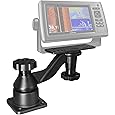 Strg Kayak Fish Finder Mount, 8.74" Long Arm Aluminum Fish Finder Swing Mount Boat Marine Electronics Mounts Compatible with Garmin Lowrance Humminbird and More Fish Finders