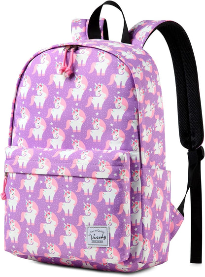 VASCHY Lightweight School Backpack for Women with Sleeve for 14" Laptop