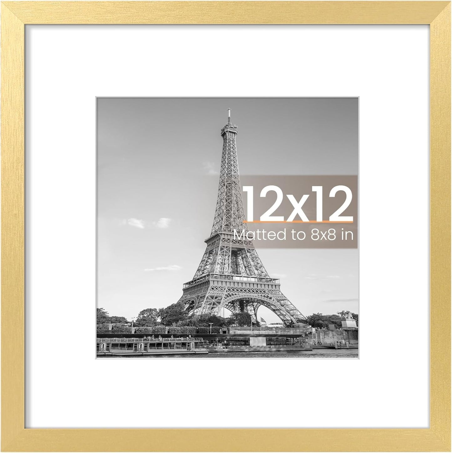 upsimples 11x14 Picture Frame, Display Pictures 8x10 with Mat or 11x14 Without Mat, Wall Hanging Photo Frames, Black