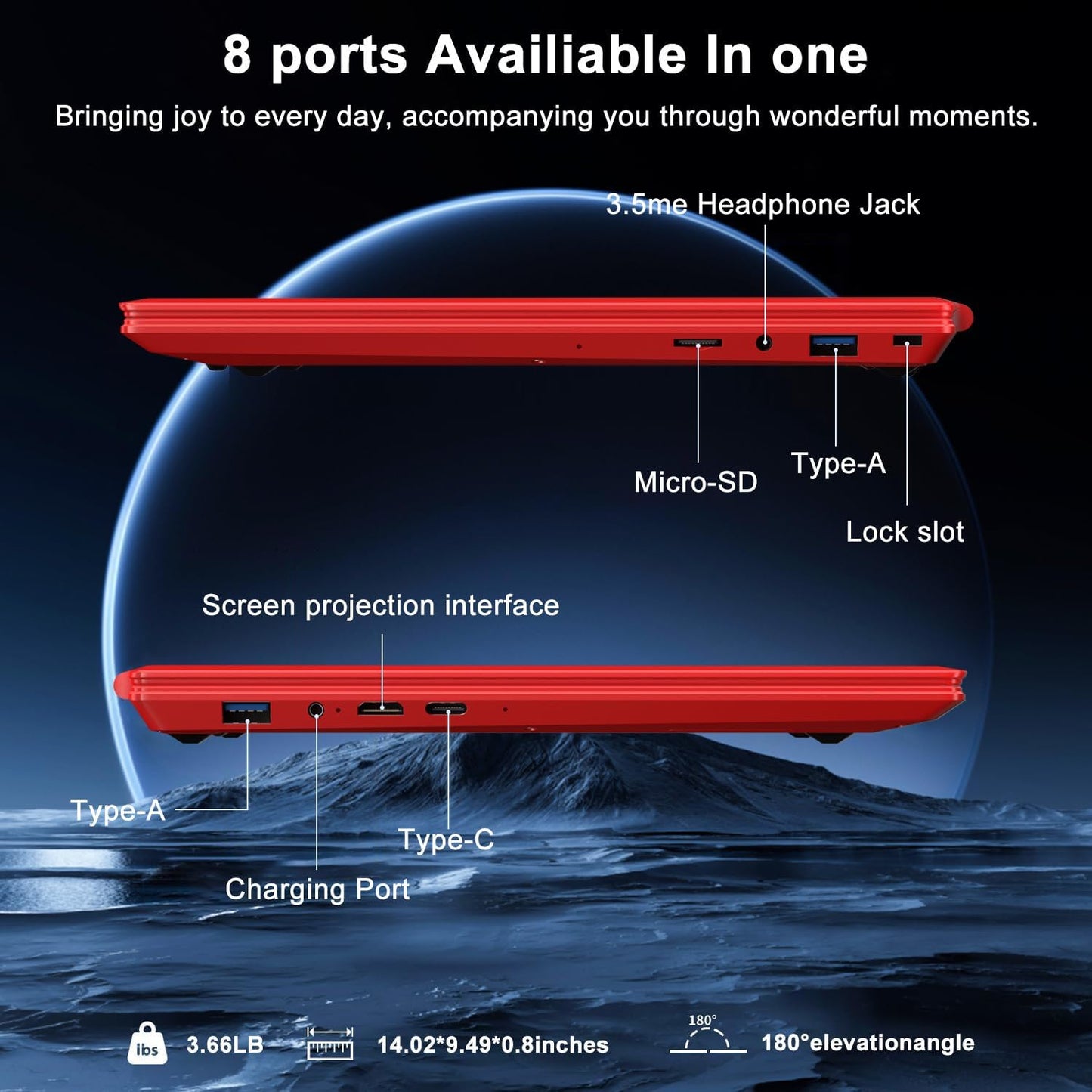 NOTODD Laptop 16" 12GB LPDDR4 512GB SSD Celeron N5095 Up to 2.9Ghz Quad-Core Win 11 PC 1920*1200 2K Screen Dual WIFI Support 2.5" HDD 1TB SSD Expand with Cooling Fan Numeric Keypad for Business-Blue