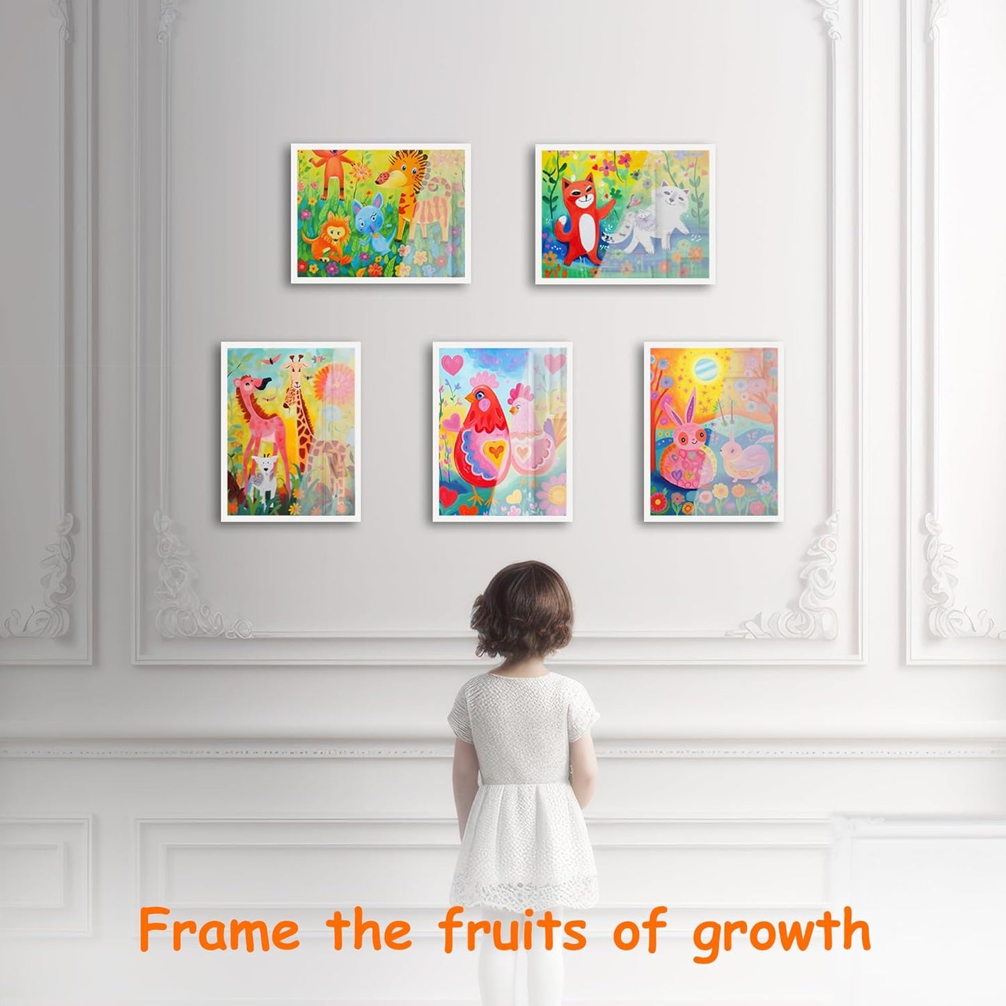[2-Pack] Kids Artwork Frames Changeable, 8.5 x 11-IN Frames for Kids Artwork, Front Opening Picture Frames, Home Decor, Up to 150 Pcs of Child Art Frame, Craft Storage, Hanging Wall Décor