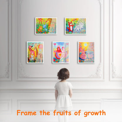 [2-Pack] Kids Artwork Frames Changeable, 8.5 x 11-IN Frames for Kids Artwork, Front Opening Picture Frames, Home Decor, Up to 150 Pcs of Child Art Frame, Craft Storage, Hanging Wall Décor