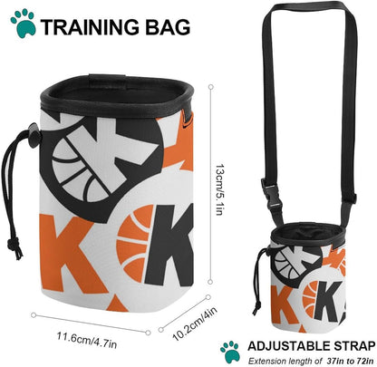 Osbang Dog Treats Pouch Pet Training Bag Dog Walking Bag Carry Kibble Snacks Toys for Dog Training Reward (Man 4.7 * 4 * 5.1 Inches)