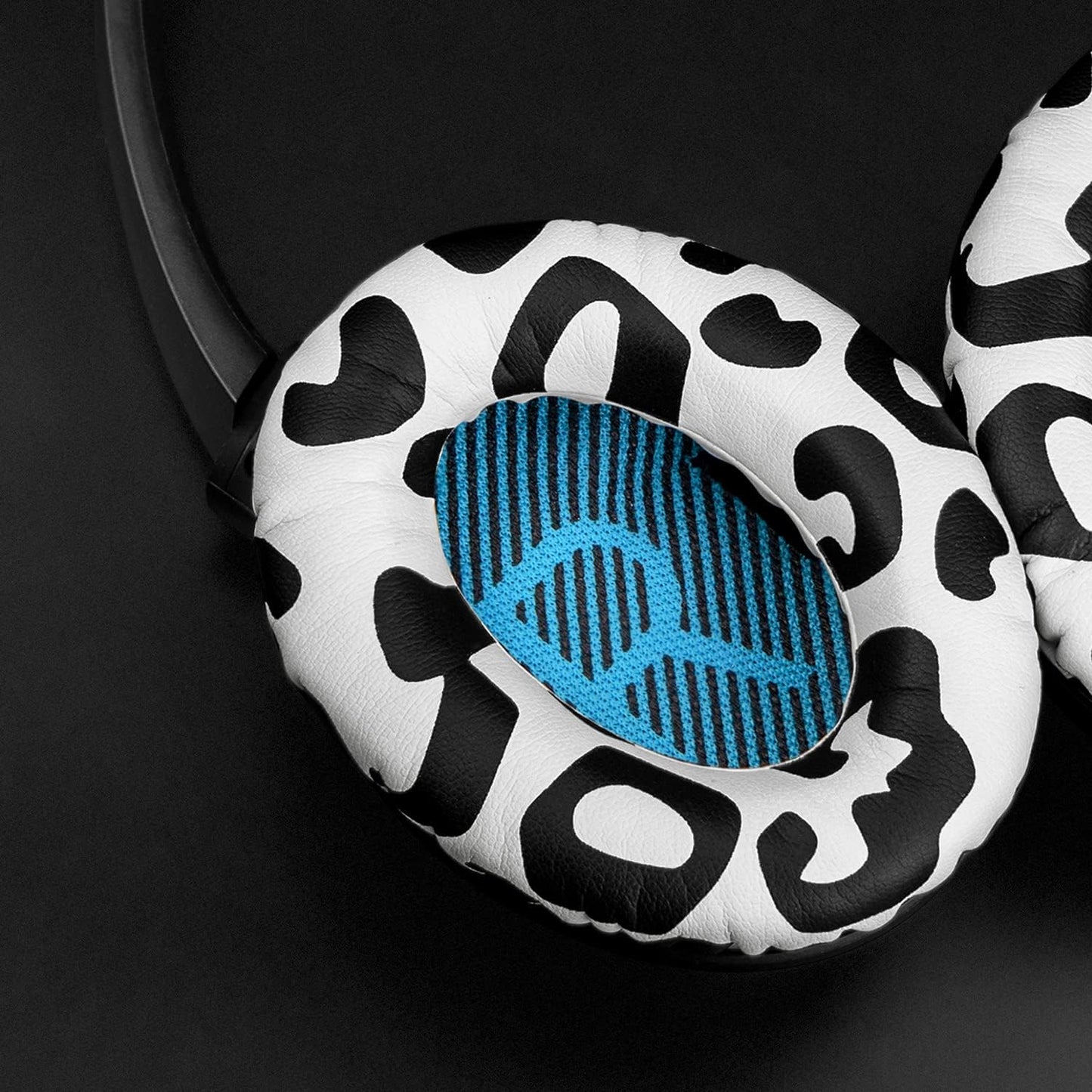 SoloWIT Earpads Cushions for Bose Headphones, Replacement Ear Pads for Bose QuietComfort 15 QC15 QC25 QC2 QC35/Ae2 Ae2i Ae2w/SoundTrue & SoundLink Around-Ear Series - QC25 PL Black&Blue