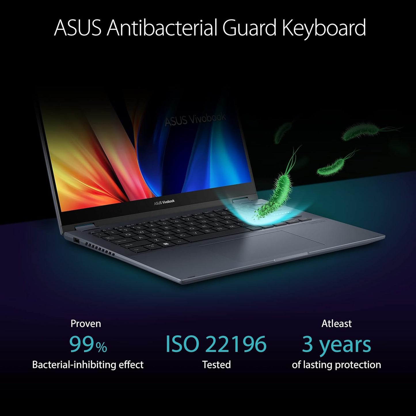 ASUS Vivobook S 14 Flip Laptop, 14” WUXGA 16:10 Touch Display, AMD Ryzen 7 7730U CPU, AMD Radeon™ Graphics, 16GB RAM, 512GB SSD, Fingerprint Sensor, Windows 11 Home, Quiet Blue, TN3402YA-AS71-CA