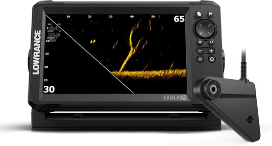 Lowrance Eagle Eye™ 9 Live AMER, 9" IPS Screen, Eagle Eye™ transducer, C-MAP® Inland Charts for The US, with Coverage of Over 17,000+ American Lakes