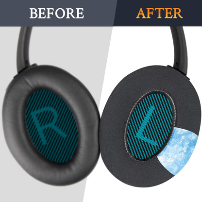 SoloWIT Earpads Cushions for Bose Headphones, Replacement Ear Pads for Bose QuietComfort 15 QC15 QC25 QC2 QC35/Ae2 Ae2i Ae2w/SoundTrue & SoundLink Around-Ear Series - QC25 PL Black&Blue