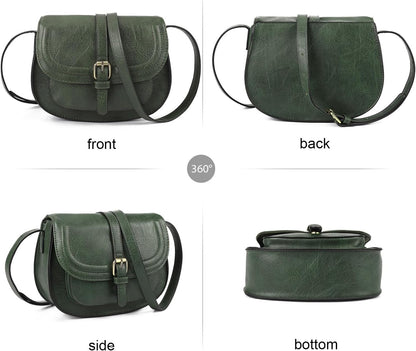 Crossbody Bags for Women Small Over the Shoulder Saddle Purses and Boho Cross body Handbags,Vegan Leather