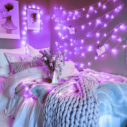 JMEXSUSS 66ft 200 LED Halloween Lights Outdoor, Orange String Lights Clear Wire, 8 Modes Orange Halloween Christmas String Lights Plug in for Tree Indoor Patio Garden Thanksgiving Decorations