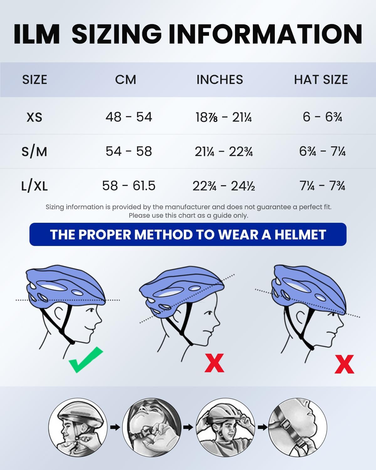 ILM Adult Bike Helmet with USB Rechargeable LED Front and Back Light Mountain&Road Bicycle Helmets for Men Women Removable Goggle Cycling Helmet for Commuter Urban Scooter