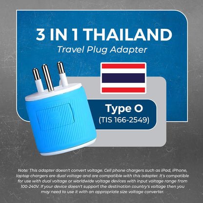 OREI South Africa, Botswana, Namibia Travel Plug Adapter with Dual USB - USA Input - Type M (U2U-10L), Will work with Cell Phones, Camera, Laptop, Tablets, iPad, iPhone