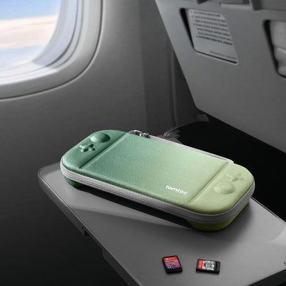tomtoc Slim Carrying Case for Nintendo Switch 2 Model 2025, Odorless Felt Protective Hard Shell with 12 Game Card Slots, Portable Travel Storage Case with Original Patent and Military Grade Protection