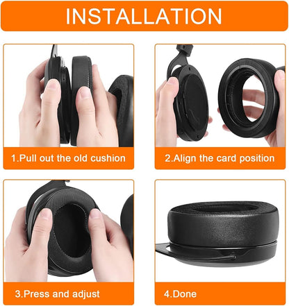 HS60 Earpads, GVOEARS Replacement Ear Pads Cushion for Corsair HS70 HS60 HS50, Softer Durable Knitted Gaming Headset Noise Isolation Earpads (Grey)