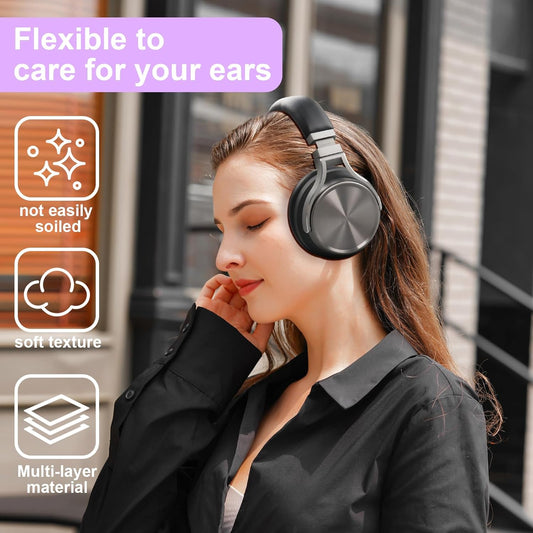 Sodorous Virtuoso RGB Ear Pads Replacement Compatible with Corsair Virtuoso RGB Wireless XT SE Gaming Headset, Protein Leather & Soft Memory Foam Ear Cups Cover - PuriLite