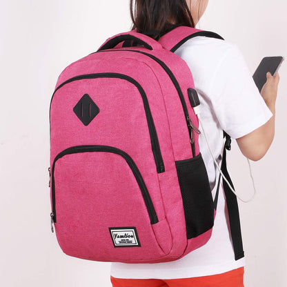 Backpack for Teen Girls,Boys School Backpack for Women with USB,College Backpack,Big Flower