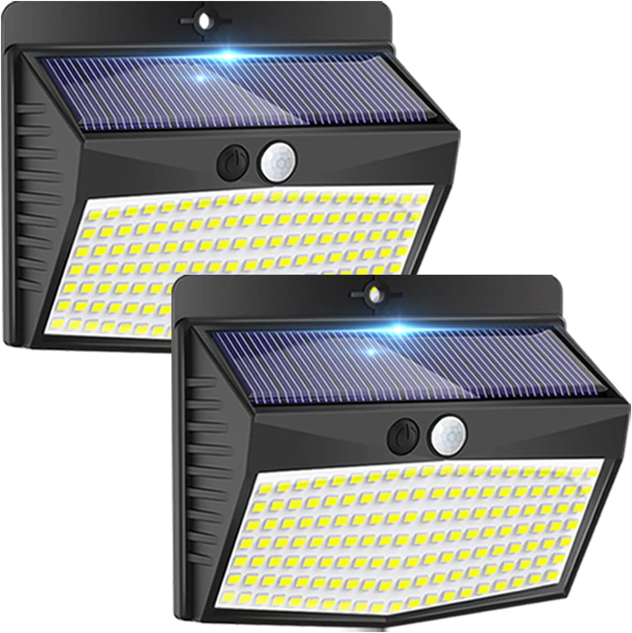 Solar Lights Outdoor, [ 8 Pack/138LED ] Solar Motion Sensor Light Outdoor with 3 Lighting Modes Wireless Waterproof Solar Wall Lights Solar Security Lights for Fence Yard Garden Deck Garage