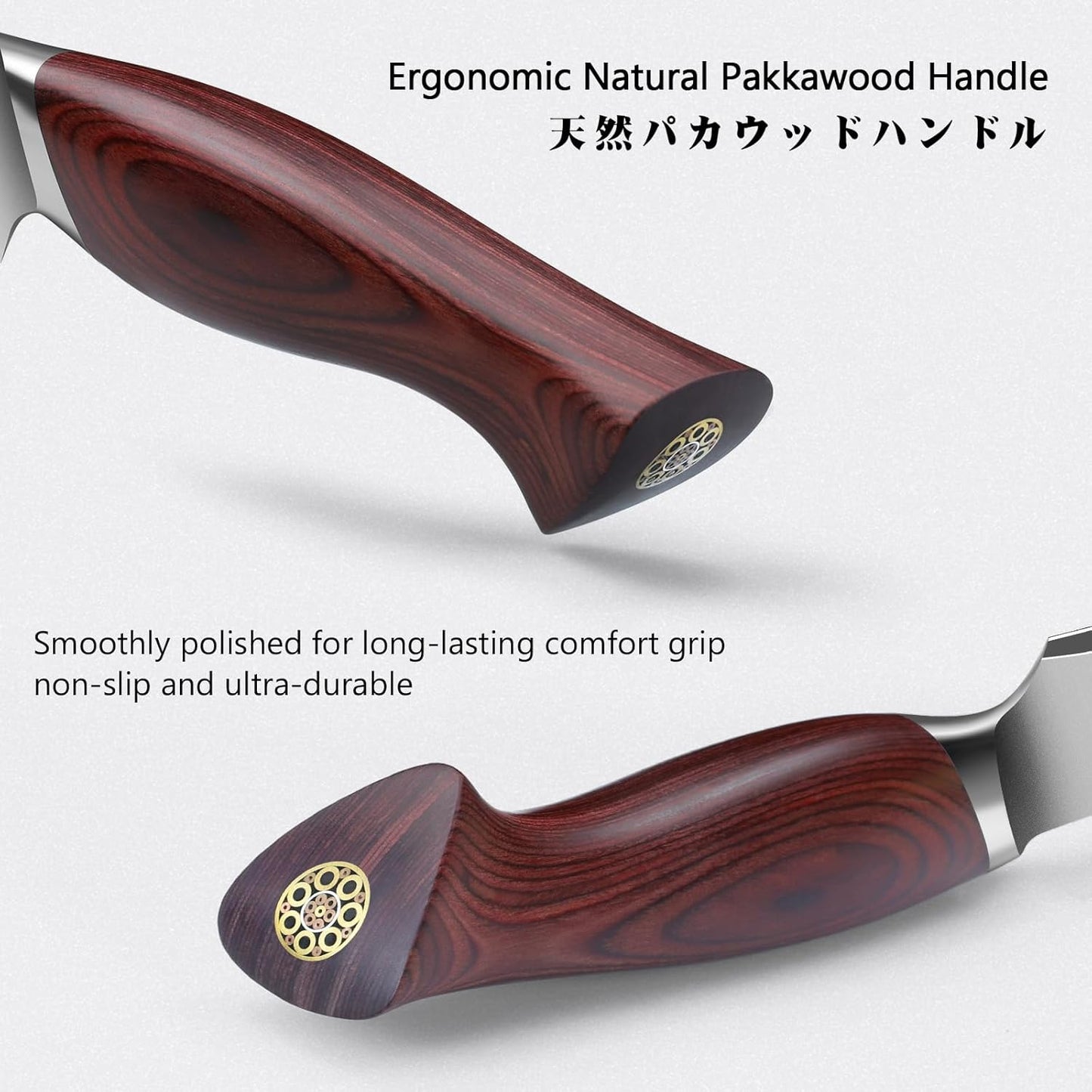 SHAN ZU Fillet Knife 7 inch, Razor Sharp Boning Knife for Meat in 10Cr15Mov Japanese High Carbon Steel Fish Knife, Professional Kitchen with Flexible Blade and Ergonomic Pakkawood Handle