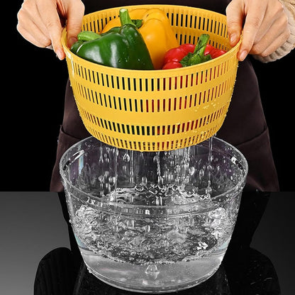 Vegetable Washing Machine Kneading Bowl, Multifunctional Spinner Dryer Vegetable Dryer Salad Mixer Salad Spinner Lettuce Dryer for Home Kitchen (Gray)