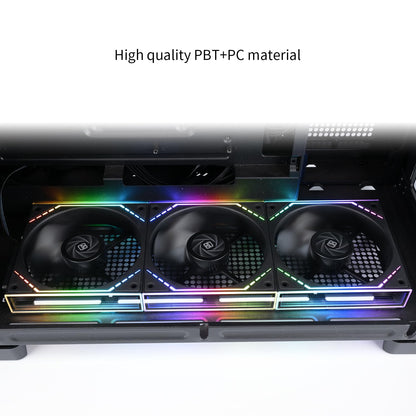 Thermalright TL-M12QR X3 Case Fan, CPU Cooler Comes with ARGB Mirror Light Effect,PC PWM Silent Cooling with 1500RPM Speed,Reverse CPU Cooler Fan (120mm, Black)