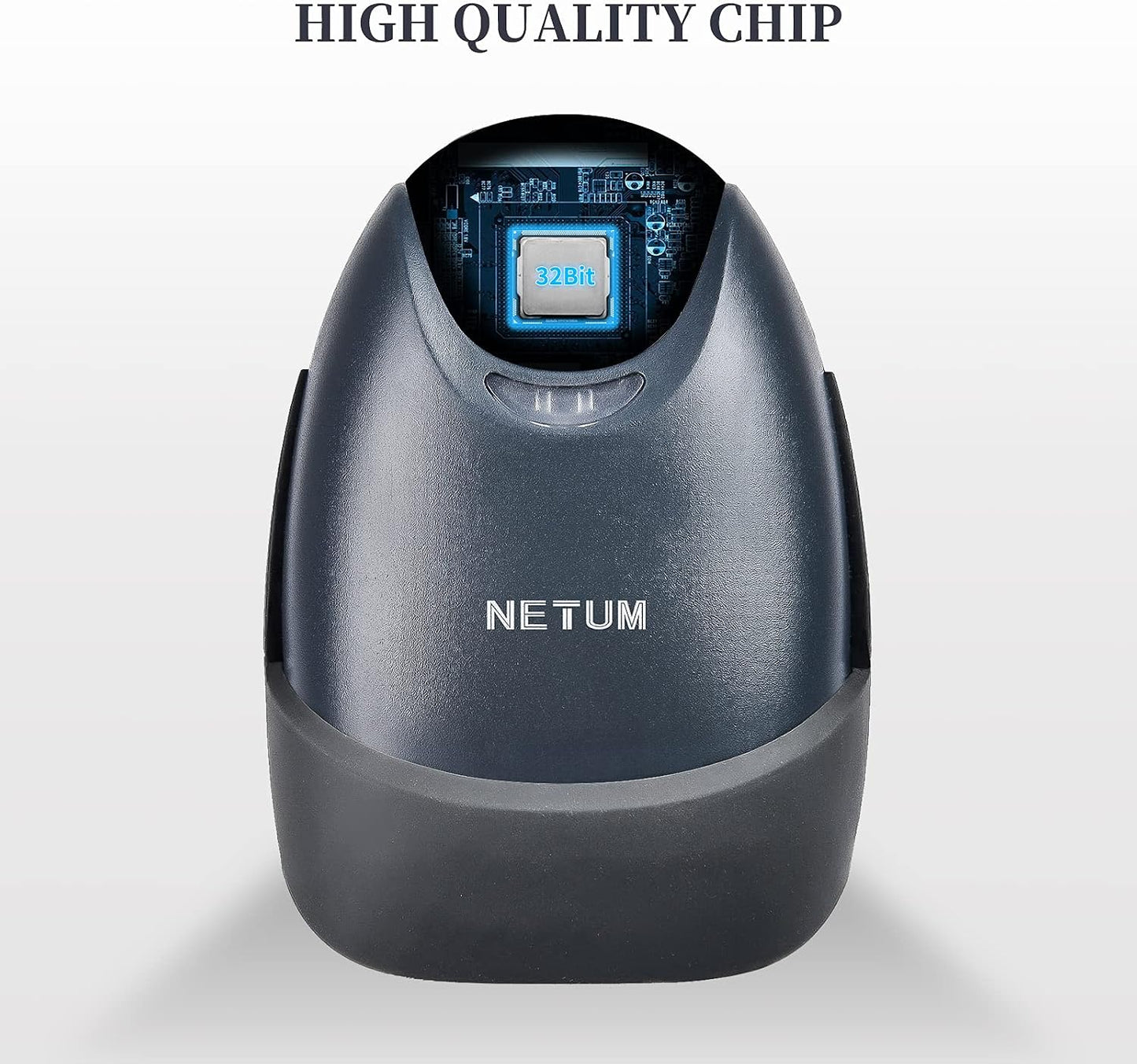 NETUM Wired QR Code Scanner, USB 1D 2D Handheld Barcode Scanner Compatible for Laptops, Computers, Cashier POS System (2D-M5S)