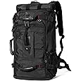 WITZMAN Travel Backpack for Men Large Carry on Backpack Convertible 3 in 1 Bags with Shoe Compartment Fit 17 Inch Laptop(B689 Black)