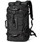 WITZMAN Travel Backpack for Men Large Carry on Backpack Convertible 3 in 1 Bags with Shoe Compartment Fit 17 Inch Laptop(B689 Black)