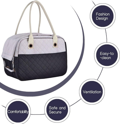 Coolton Pet Carrier - Airline Approved for Small Dogs and Cats, Travel Bag for Outdoor Walking and Travelling, Dog Purse Shoulder Tote