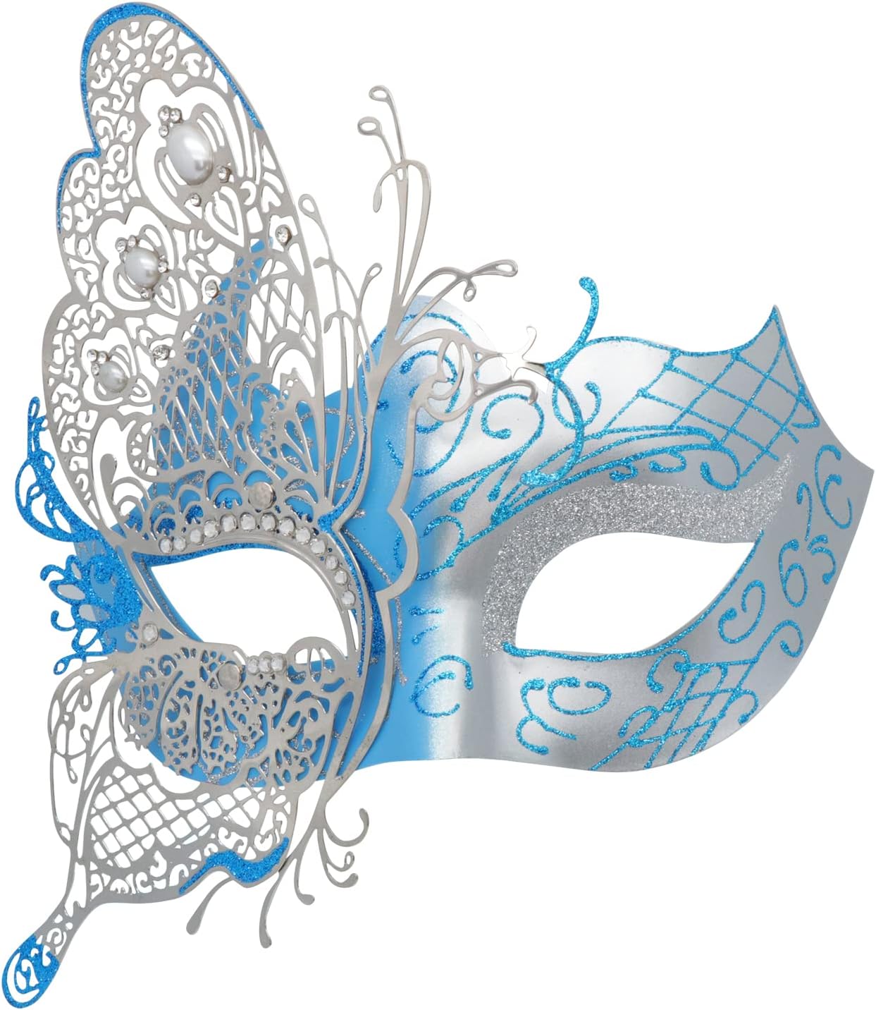 Mysterious Venetian Butterfly Lady Masquerade Halloween Party Mask