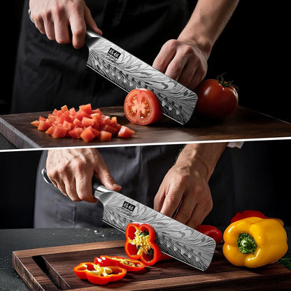 SHAN ZU Fillet Knife 7 Inch, Powder Steel Boning Knife High Carbon Japanese Filleting Knife, Ultra Sharp Deboning Knife for Meat Cutting, Fish Knife with Ergonomic Pakkawood Handle