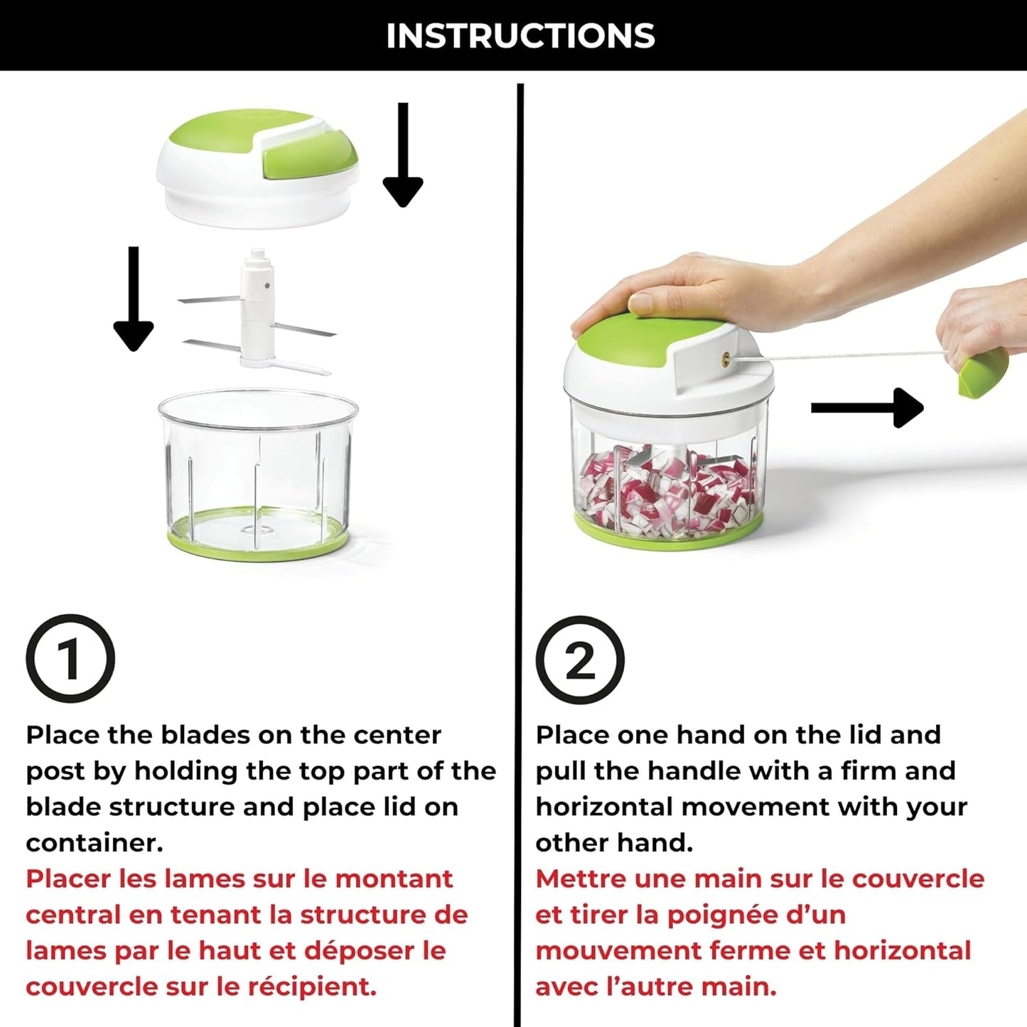Purilite Select Manual Food Chopper with Ice Crusher