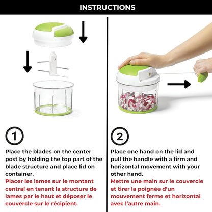 Purilite Select Manual Food Chopper with Ice Crusher
